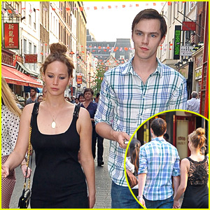 Jennifer Lawrence: London Town with Nicholas Hoult