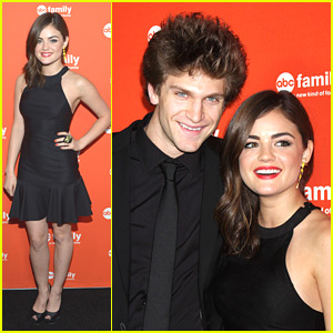 Lucy Hale: ABC Family Upfronts with Keegan Allen