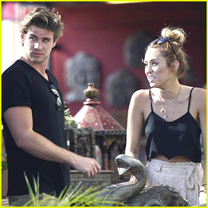Miley Cyrus & Liam Hemsworth: Garden Shopping Sweeties