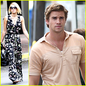 Miley Cyrus Visits Liam Hemsworth in New Orleans