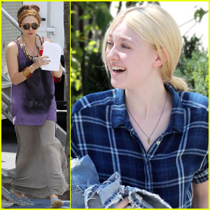 Dakota Fanning & Elizabeth Olsen: 'Very Good Girls' Set Pics!