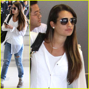 Lea Michele: LAX Airport Chic