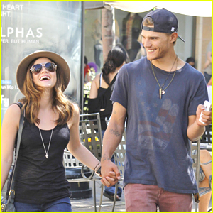 Lucy Hale & Chris Zylka: Holding Hands at The Grove