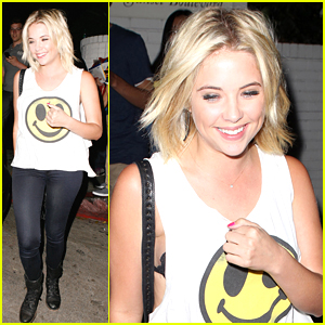 Ashley Benson: Smiley Face at Chateau Marmont