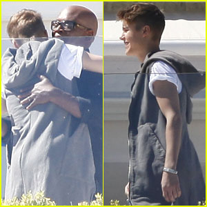 Justin Bieber Meets Up with L.A. Reid