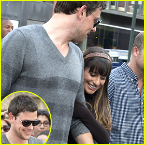 Lea Michele & Cory Monteith: 'Glee' Set Sweeties