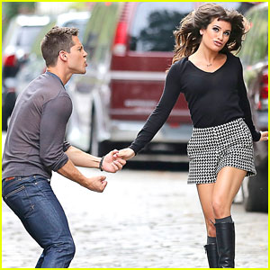 Lea Michele & Dean Geyer: 'Glee' In NYC