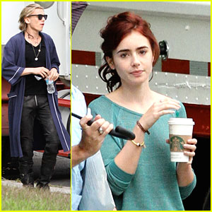 Lily Collins & Jamie Campbell Bower: 'Mortal Instruments' Set
