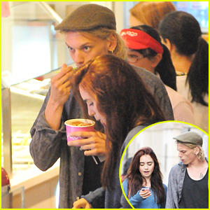 Lily Collins & Jamie Campbell Bower: Yoco Froyo!