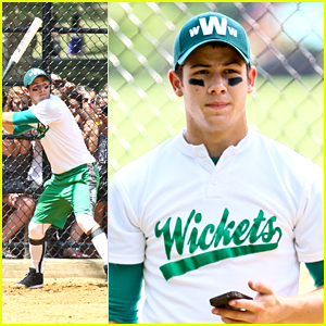 Nick Jonas: Wickets Softball Playoffs in NYC