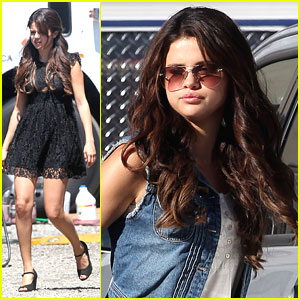 Selena Gomez: Lacy Lacy on 'Feed The Dog' Set