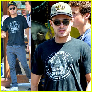 Zac Efron: Lunch with Brother Dylan!