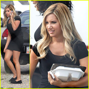 Ashley Tisdale: 'Scary Movie 5' Snack Time