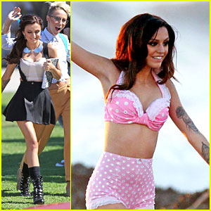 Cher Lloyd: 'Oath' Video Shoot on the Beach!