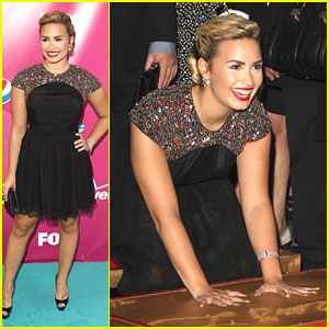 Demi Lovato: Handprint Ceremony in Hollywood