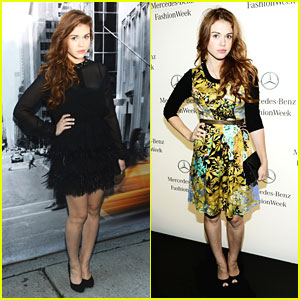 Holland Roden: DKNY & Tracy Reese Shows at NYFW