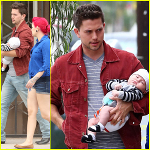Jackson Rathbone: West Hollywood Stroll with Baby Roe!