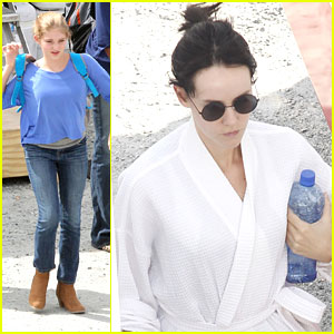 Willow Shields: 'The Hunger Games: Catching Fire' Set with Jena Malone