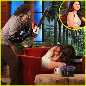 Selena Gomez Gets Scared on 'Ellen'