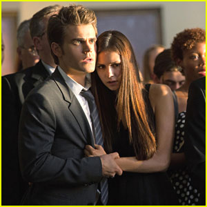 Nina Dobrev & Paul Wesley Attend a 'Memorial' on 'The Vampire Diaries'