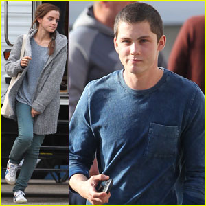 Emma Watson & Logan Lerman: 'Noah' Set Pics!