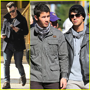 Nick, Joe & Kevin Jonas: Out & About in New York