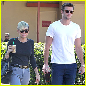 Miley Cyrus & Liam Hemsworth: Starbucks Sweethearts