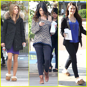 Shenae Grimes: '90210' Set with AnnaLynne McCord & Jessica Lowndes