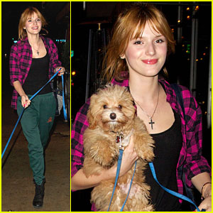 Bella Thorne: Rehearsals with Pup Kingston