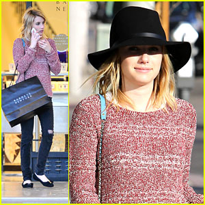Emma Roberts's Fall Fashion Must Have: Tights!