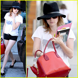 Emma Roberts: Red Purse Pretty