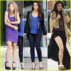 Jessica Lowndes: '90210' Set with AnnaLynne McCord & Shenae Grimes!