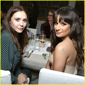 Lea Michele: Marie Claire Dinner with Elizabeth Olsen