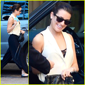 Lea Michele: Montage Hotel Stop After Christmas