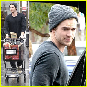 Liam Hemsworth: Christmas Eve Dinner Shopping with Brother Chris