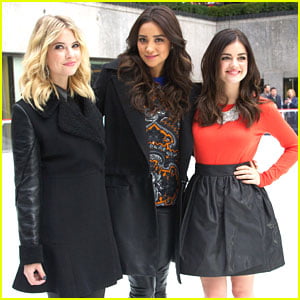 Lucy Hale & Shay Mitchell: ABC Family's Winter Wonderland with Ashley Benson!