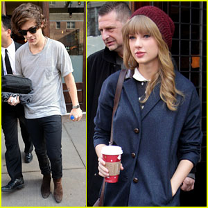 Taylor Swift: Leaving Hotel with Harry Styles!