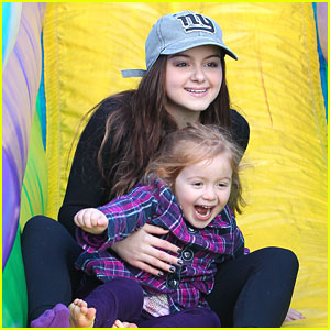 Ariel Winter: Sunday Slide with Niece Skylar