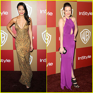 Jamie Chung & Jena Malone: InStyle Golden Globe Party 2013