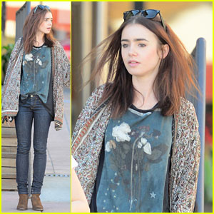Lily Collins: Vegan Lunch Lady