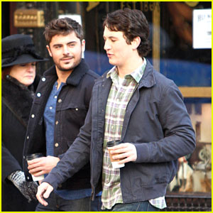 Zac Efron: Chatting On Set With Miles Teller