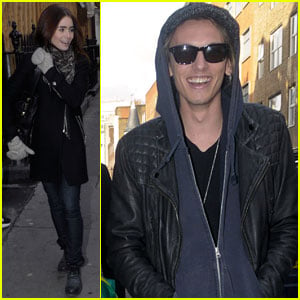 Lily Collins & Jamie Campbell Bower: London Couple!