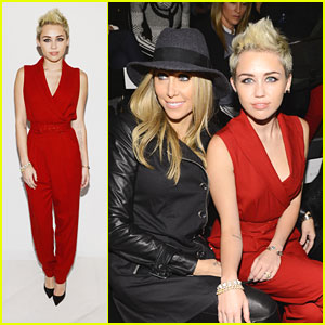 Miley Cyrus: Front Row for Rachel Zoe Show!