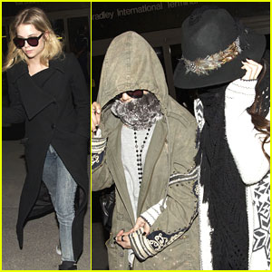 Vanessa Hudgens: LAX Arrival with Selena Gomez & Ashley Benson