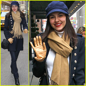 Victoria Justice: Bundled Up in NYC!