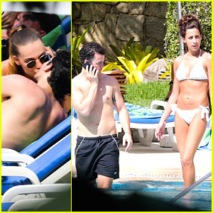 Kevin & Danielle Jonas: Rio Pool with Joe and Blanda!