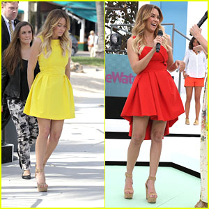 Lauren Conrad: Red & Yellow Dresses for 24-Hour Runway Show