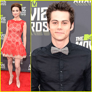 Crystal Reed, Dylan O'Brien & Tyler Posey -- MTV Movie Awards 2013