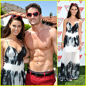 Jessica Lowndes & Thom Evans: Guess Hotel Pool Party