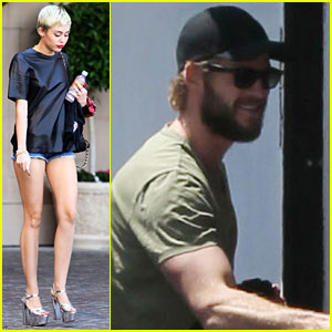 Miley Cyrus & Liam Hemsworth: Separate Monday Outings